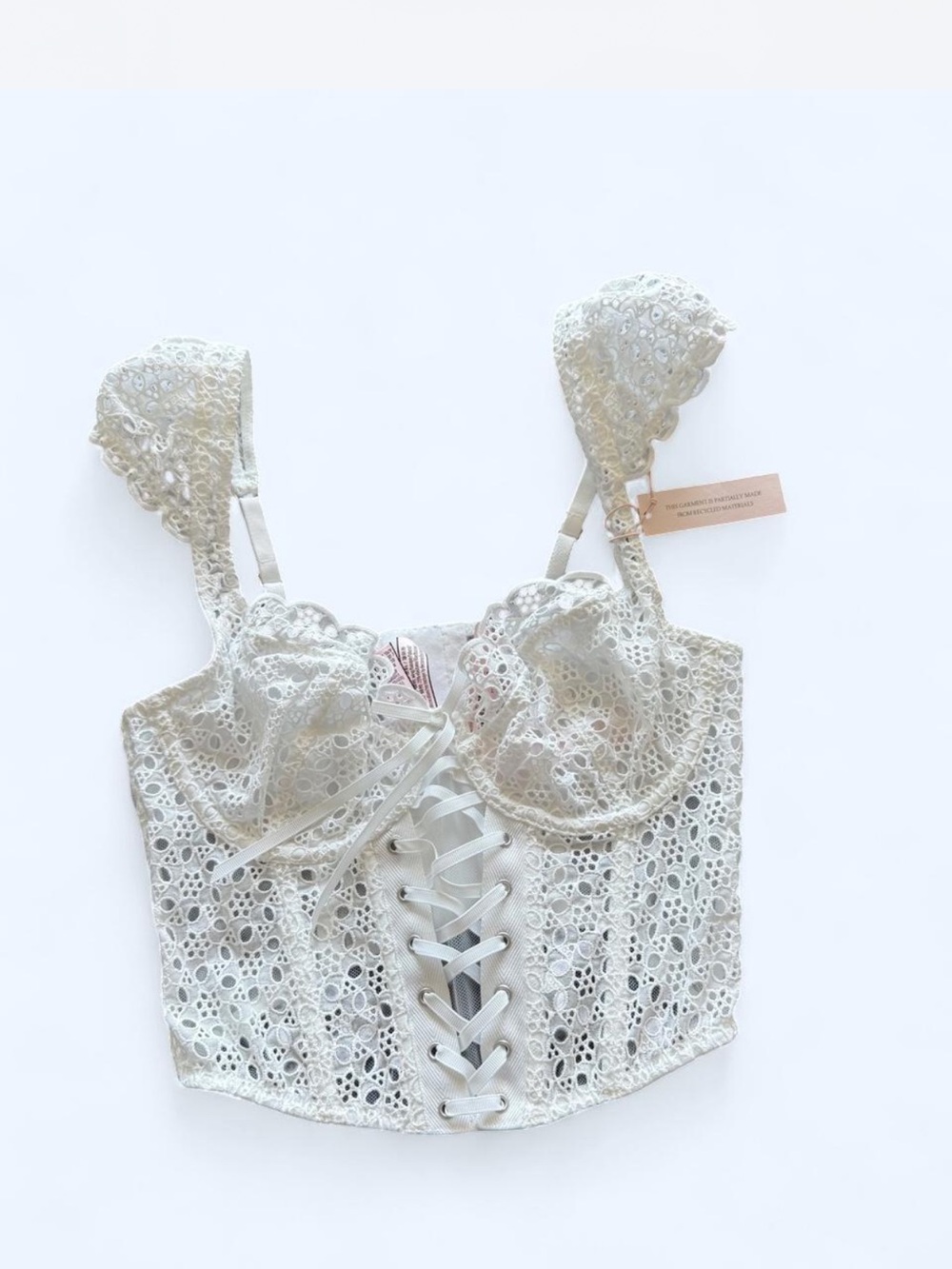 Victoria’s Secret Lace Corset Bralette in Ivory - Picture 1 of 3